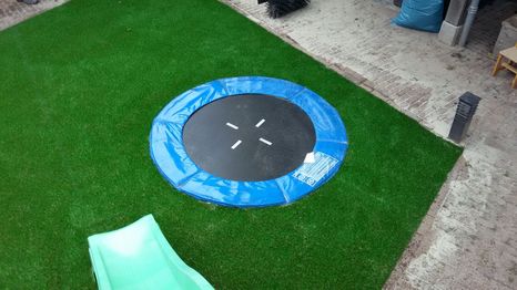 Kunstgras achtertuin in Zundert