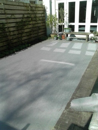 Kunstgras in achtertuin Breda