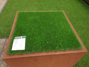 Kunstgras in stadstuin Breda